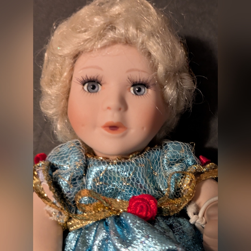 Paradise Galleries Birthstone Angels Collection September Porcelain Doll